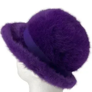 Vintage 60s Kangol Design Furgora Linda Made in England Purple Violet Bucket Hat Kangol | Accessories | Vintage 6s Kangol Design Furgora  main image 4